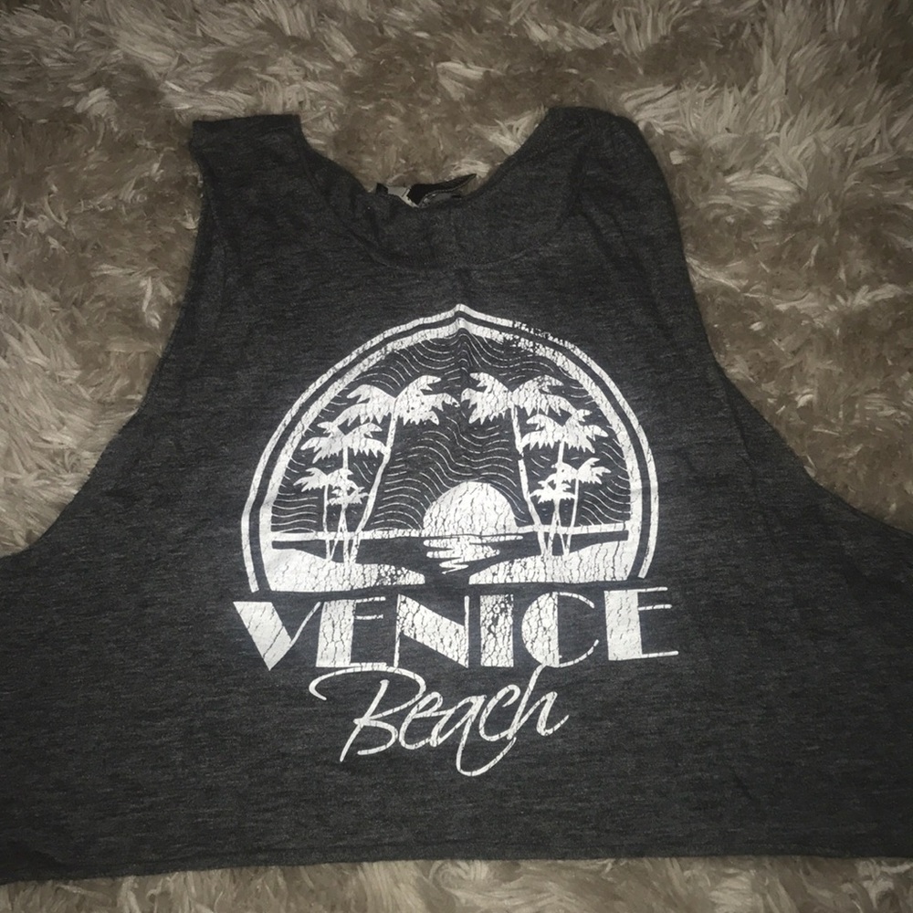 Forever21 Gray Crop Top